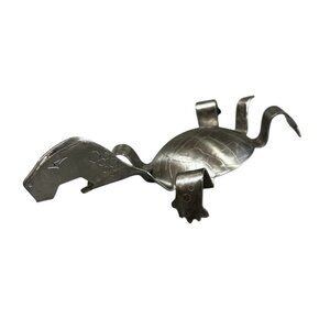 Metal Brutul Black & Tan Lagerhead Turtle Figural Beer Bottle Opener